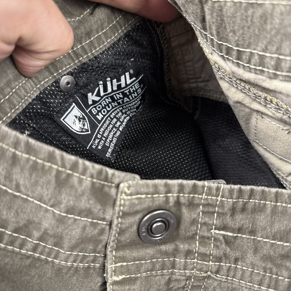Kuhl Shorts Mens 34 Gray Vintage Patina Dye Outdoors Pocket Hiking Hike Climbing - Picture 4 of 6